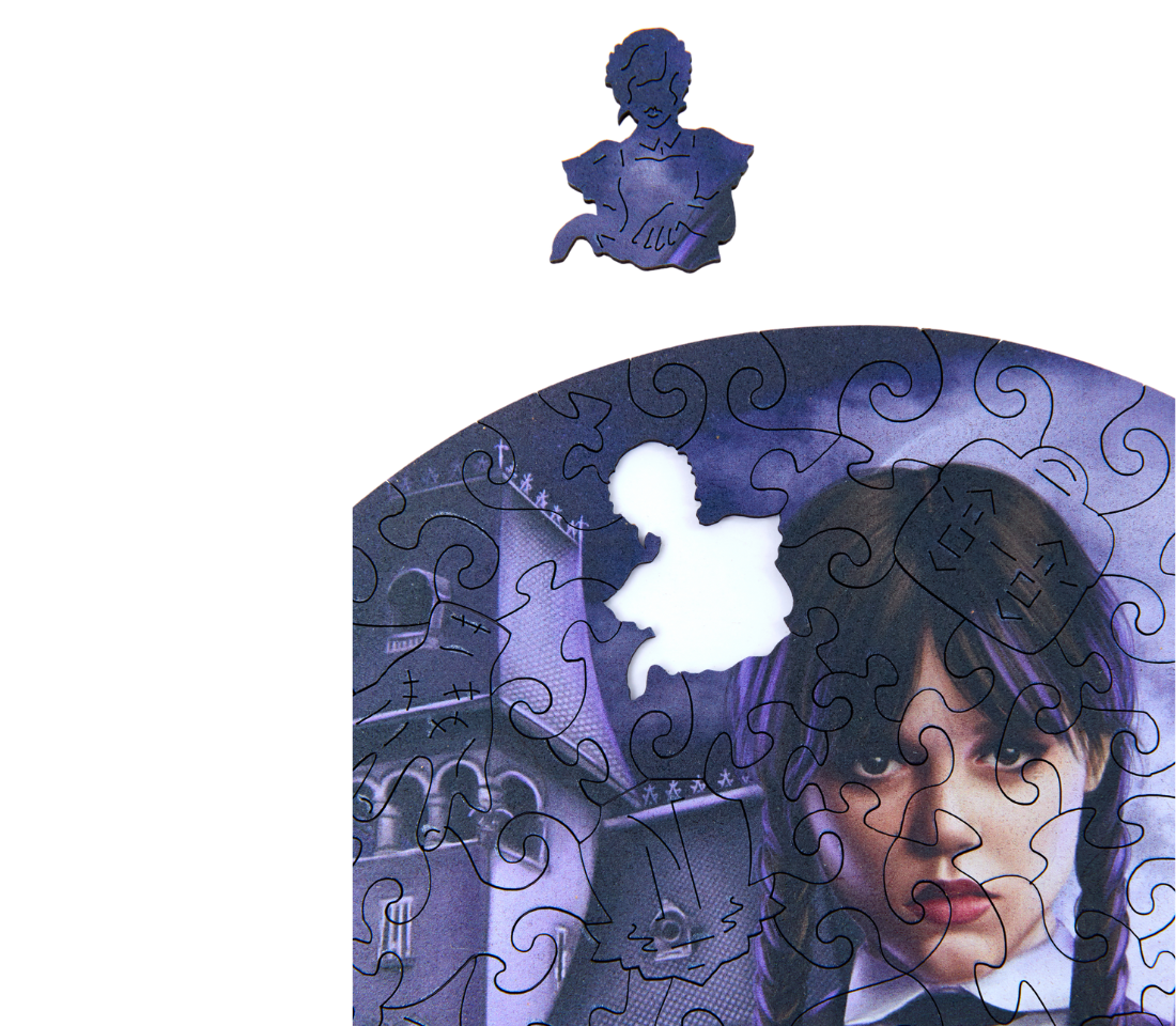 Деревянный пазл Уэнсдэй