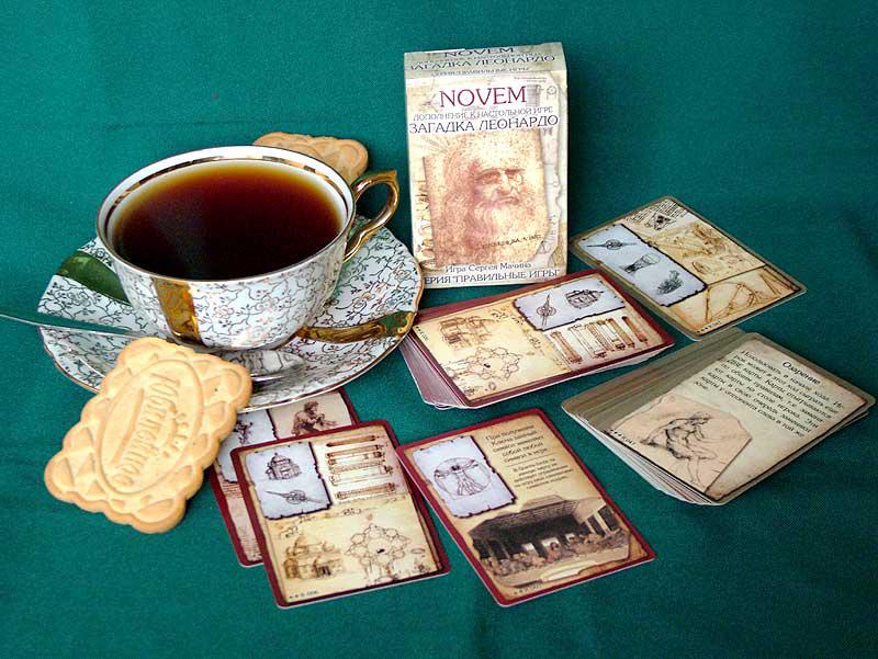 Настольная игра Загадка Леонардо. Novem (дополнение)