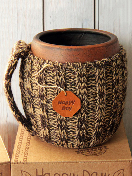 Вязаная кружка Гляссе