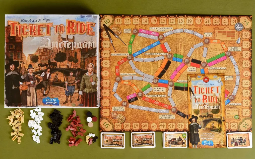 Настольная игра Билет на поезд Амстердам