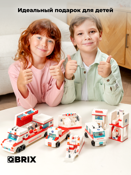 Конструктор Qbrix Kids Скорая помощь