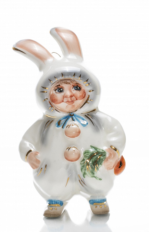 Елочная игрушка Малыш-Зайчик