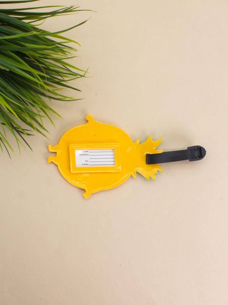Бирка для багажа Funny pineapple glass