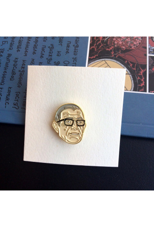Значок эмалированный Жан-Поль Сартр