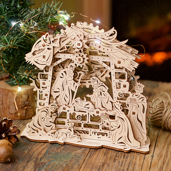 3D-пазл UGears Рождественский Вертеп