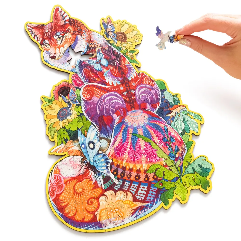 Деревянный пазл Лиса 24х36 см, 160 деталей FoxL