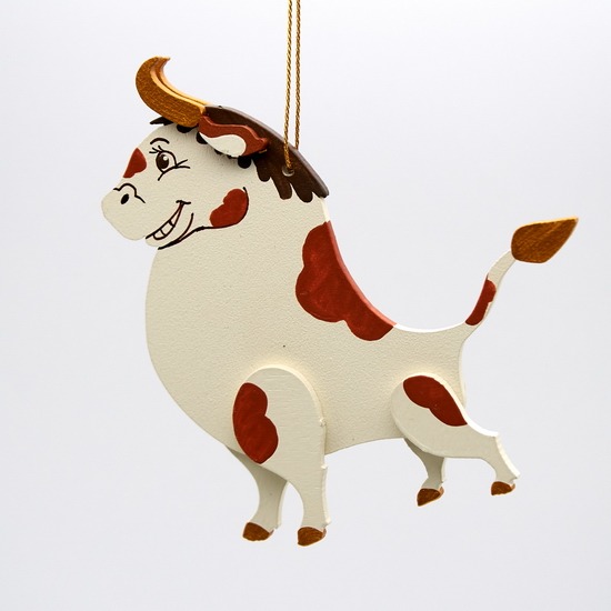 Елочная игрушка Новогодний бычок