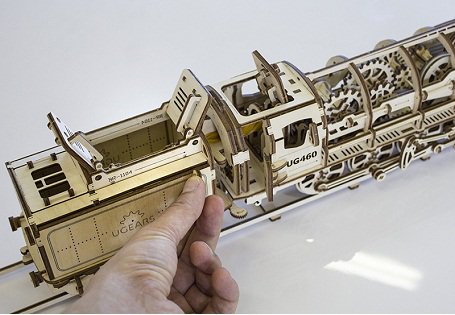3D-пазл UGears Локомотив с тендером