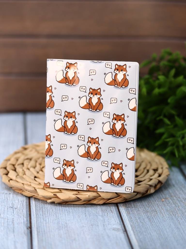 Обложка для паспорта Аниме. Fox love