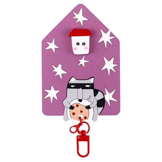 Ключница одинарная Енот