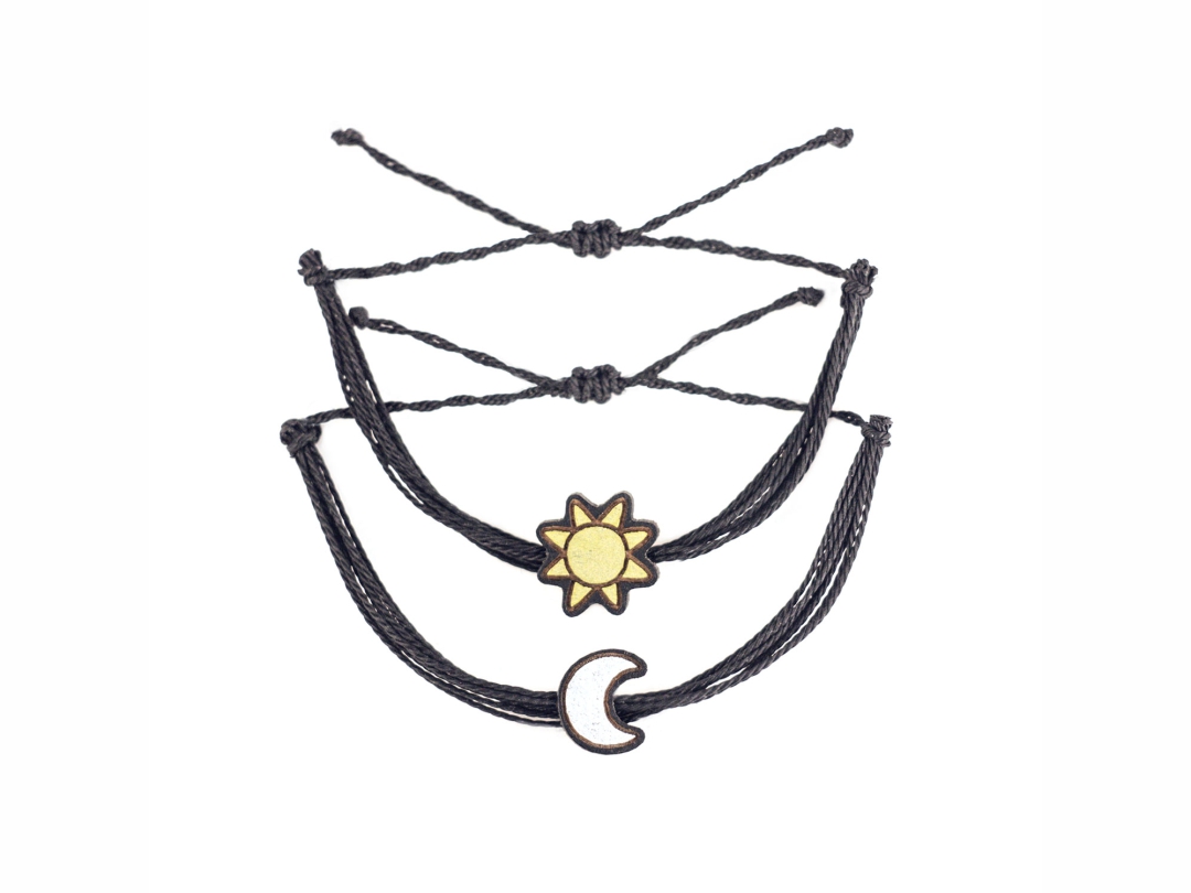 Браслеты парные День и ночь