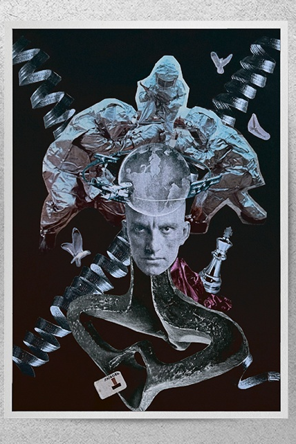 Открытка коллаж Фото Родченко. Любовь