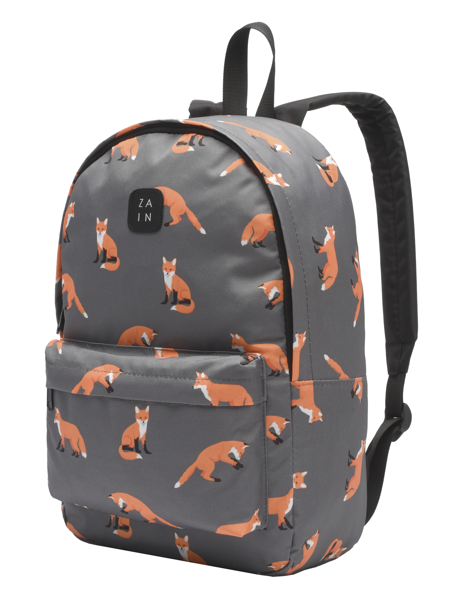 Рюкзак 869 (Лисы серый фон)