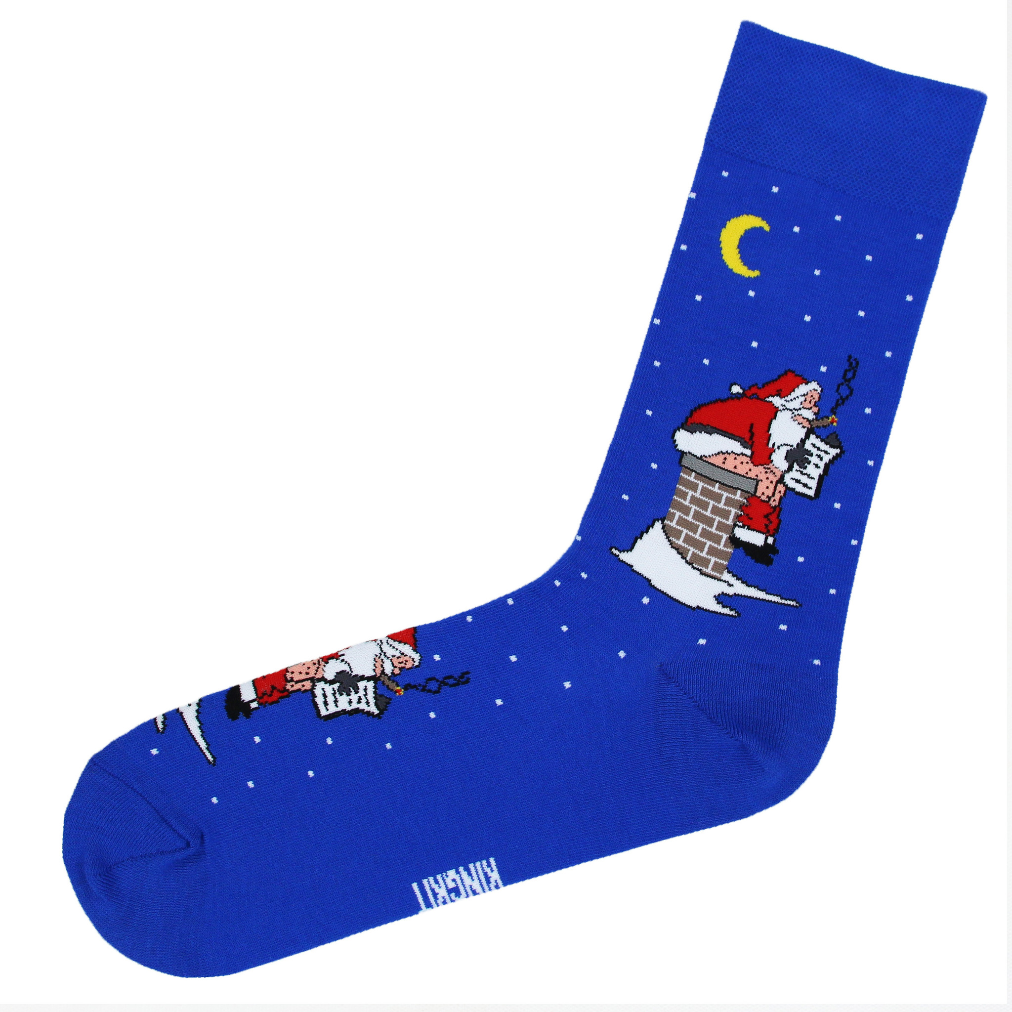 Носки Санта на трубе новый (36-41)