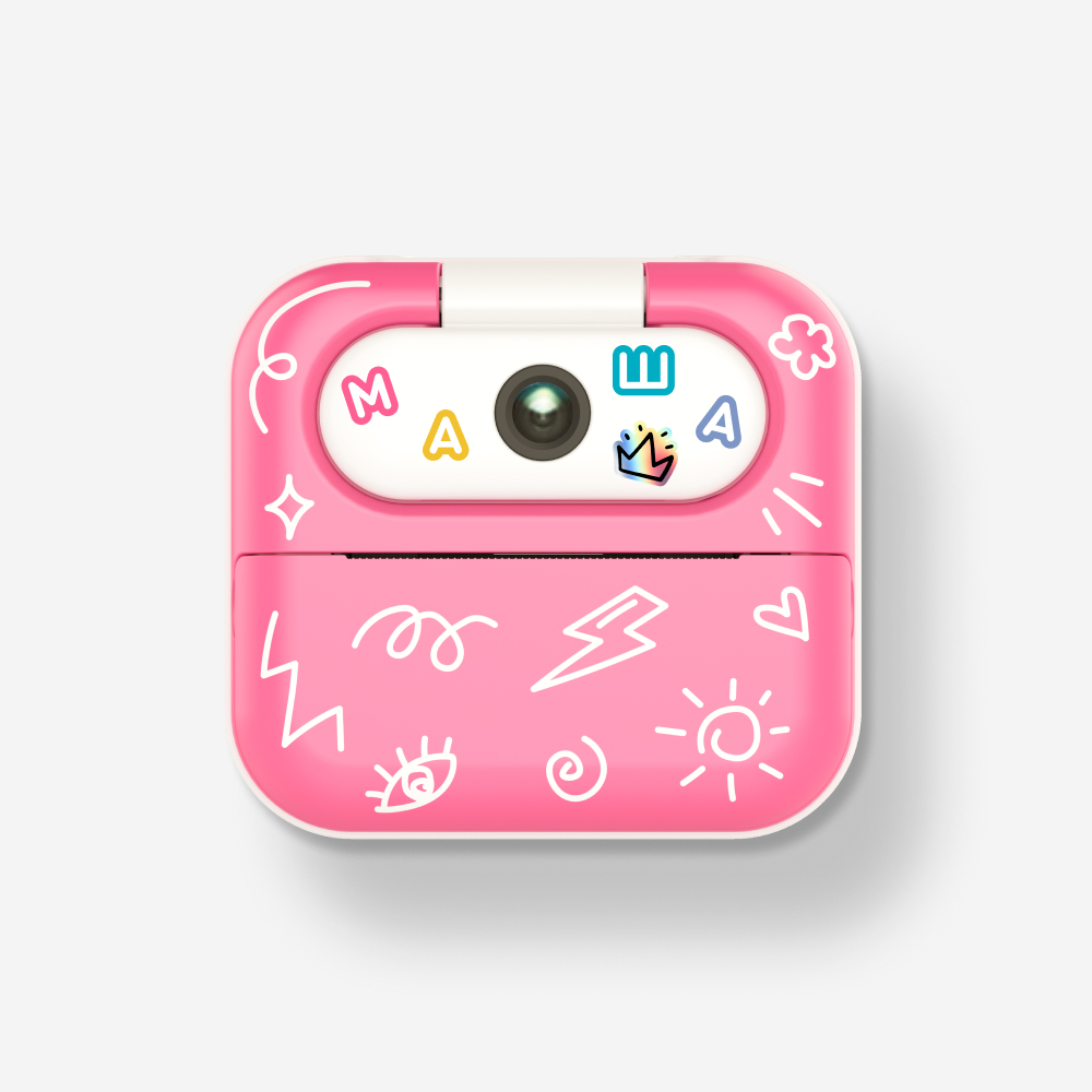 Фотоаппарат моментальной печати с Bluetooth LUMICAM DK05 Printy pink