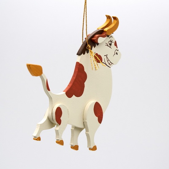 Елочная игрушка Новогодний бычок