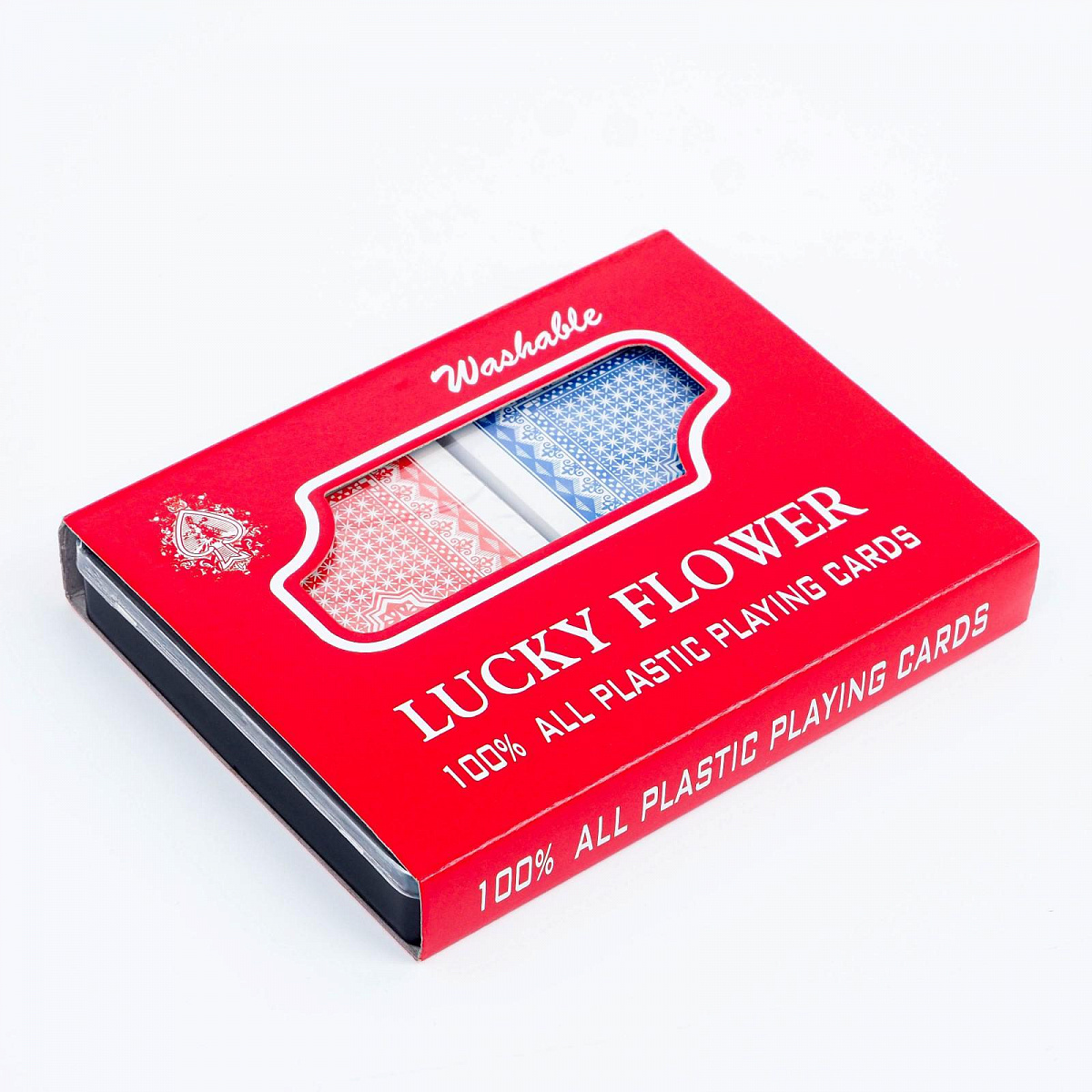 Карты игральные пластиковые Lucky flower, 2 колоды по 54 шт