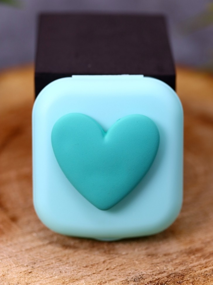 Контейнер для линз Heart paint (green)