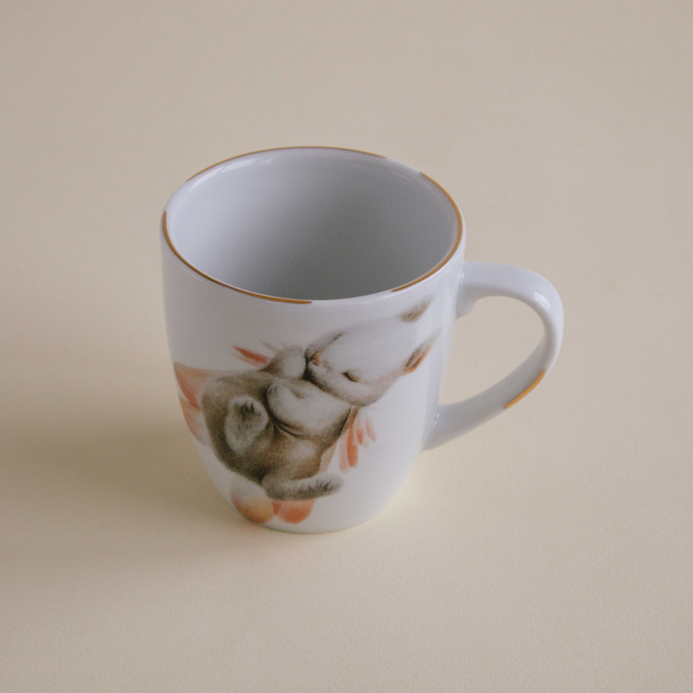 Кружка Летящий крольчонок, 270 мл.