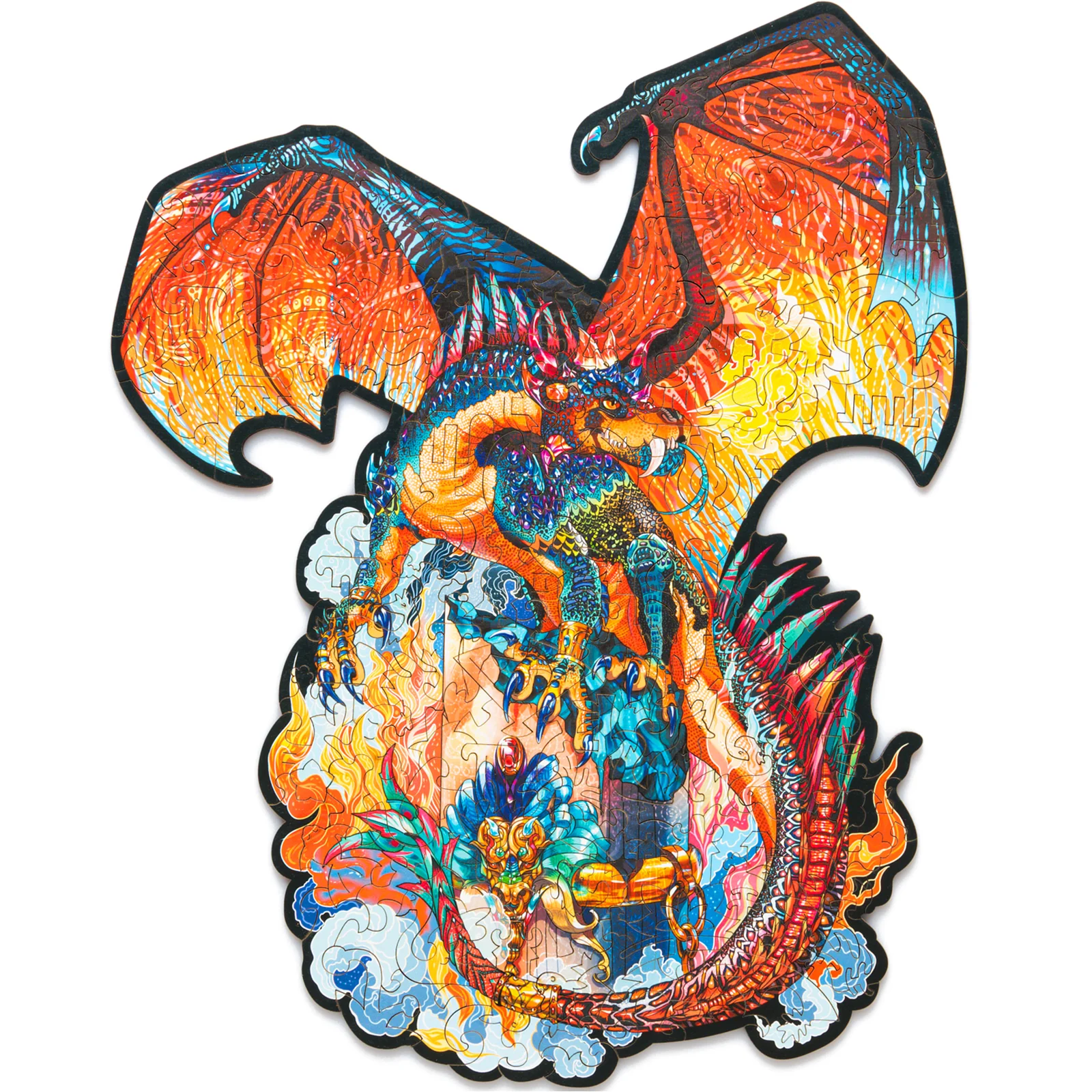 Деревянный пазл Дракон L