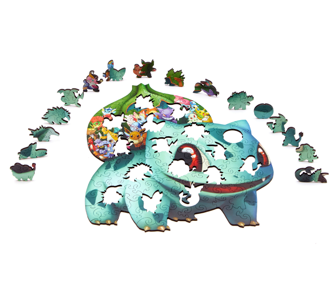 Деревянный пазл Бульбазавр