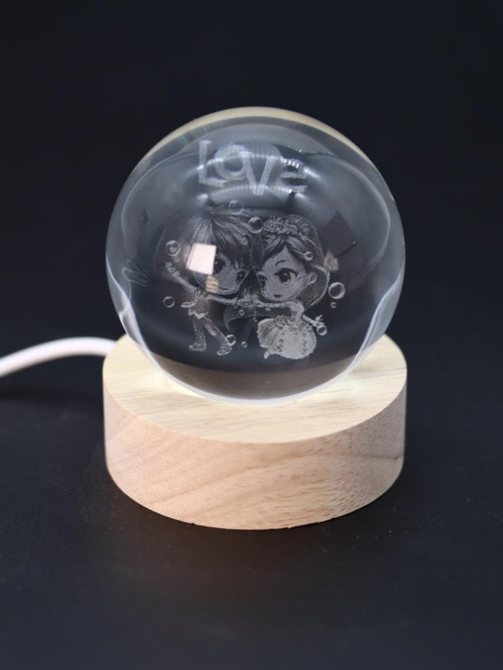 Ночник 3D Love (6 см)