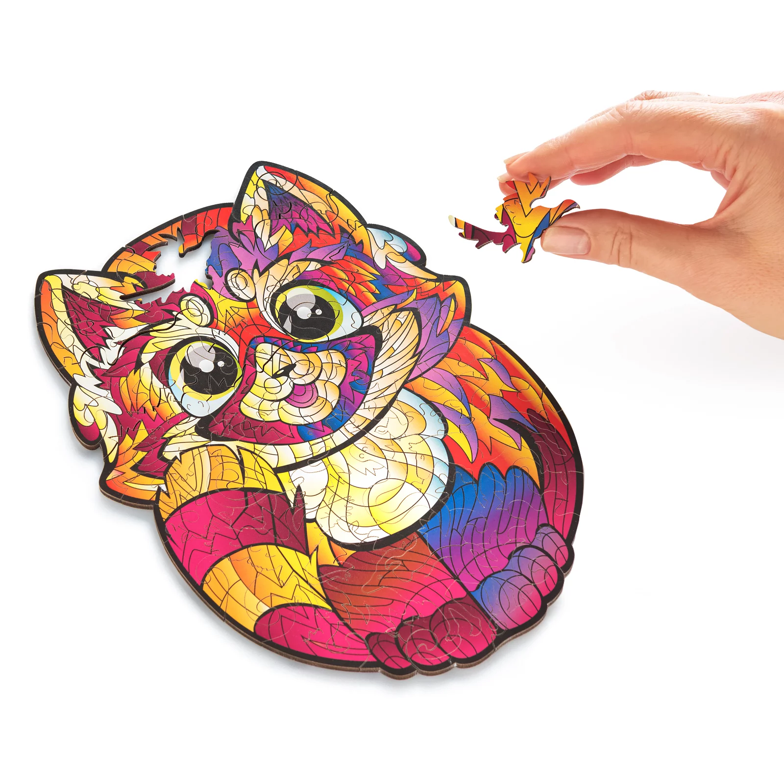 Деревянный пазл Красная Панда Т