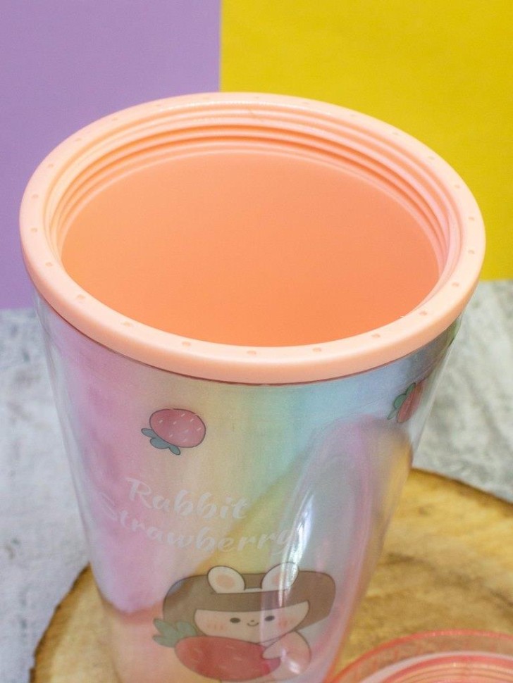 Тамблер Rabbit strawberry (pink) 450 мл