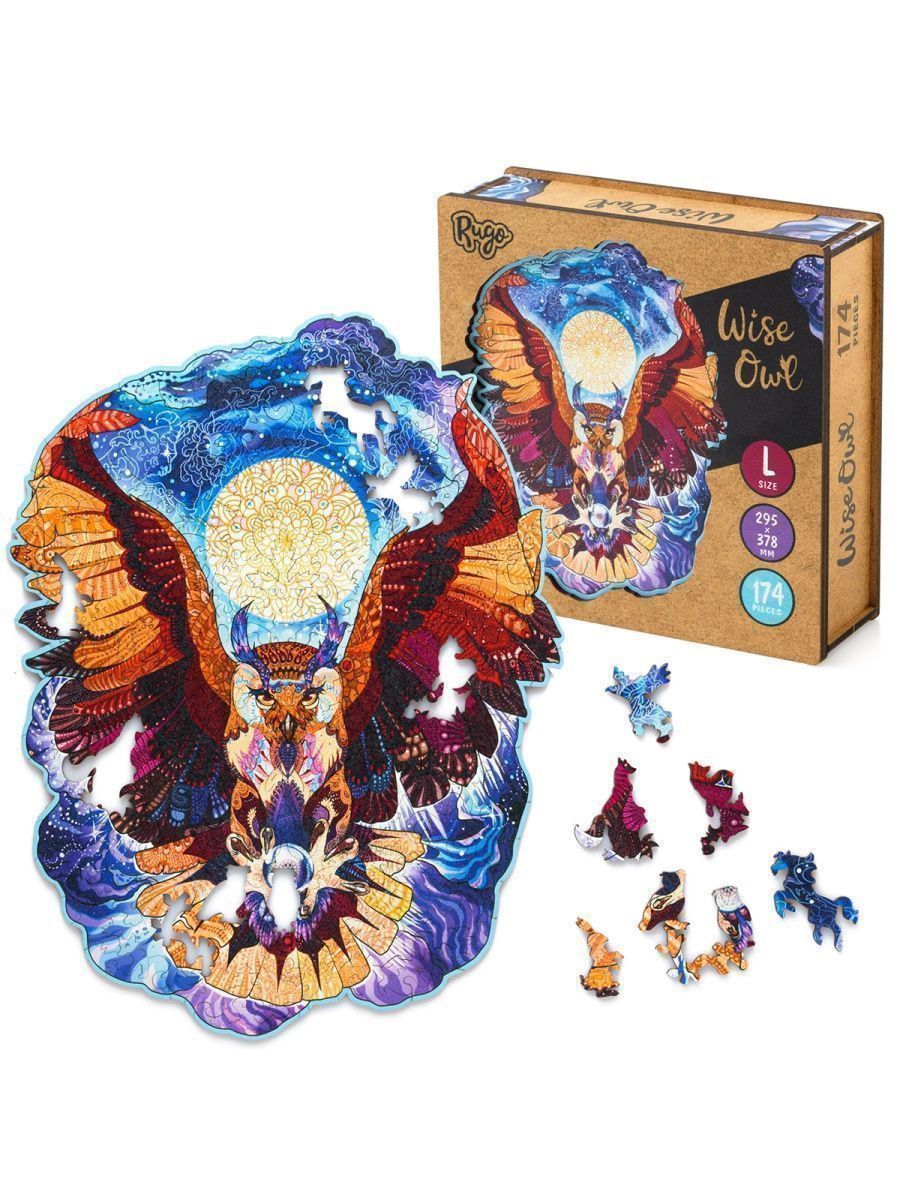 Деревянный пазл Мудрая Сова L