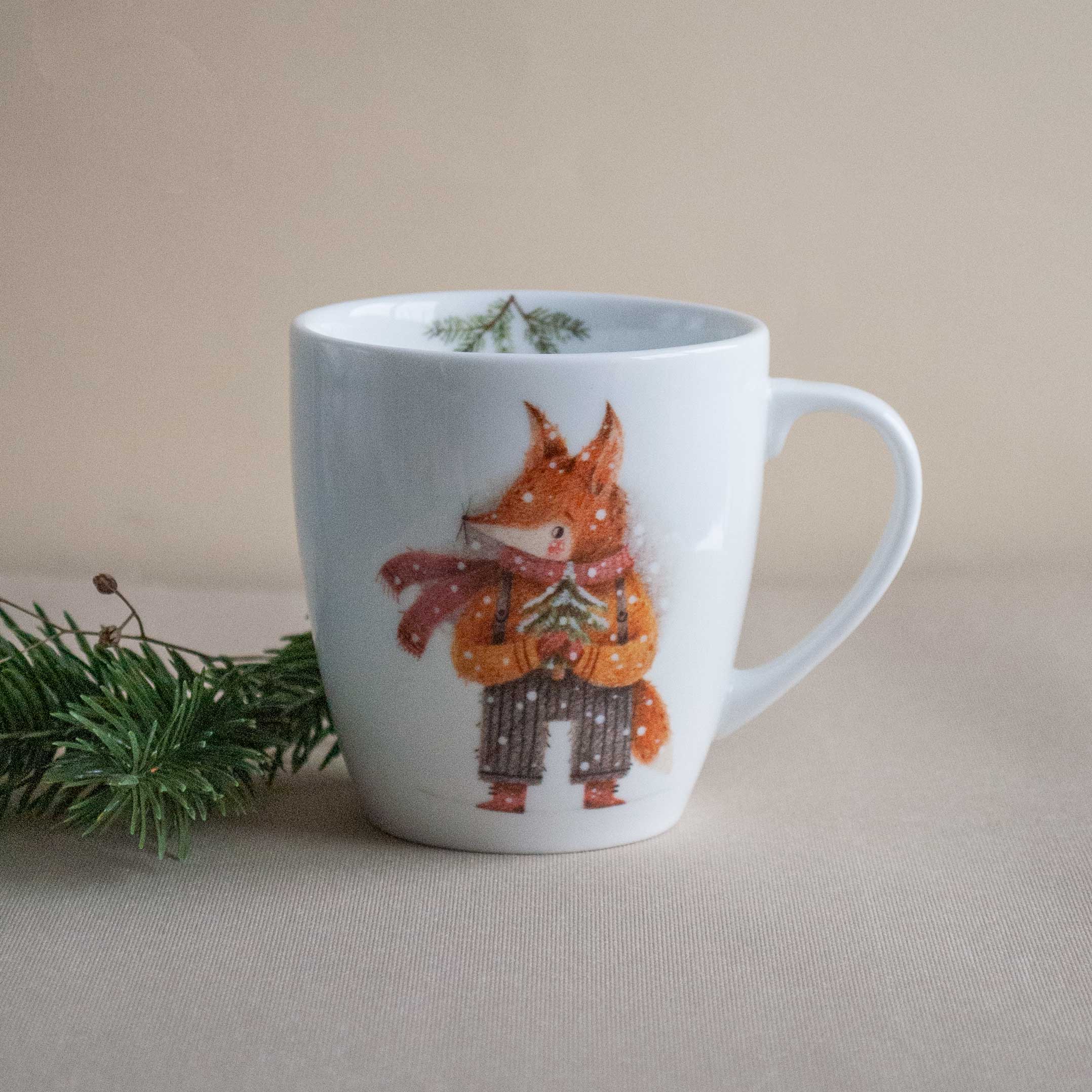 Кружка Лисенок с елочкой, 270 мл.