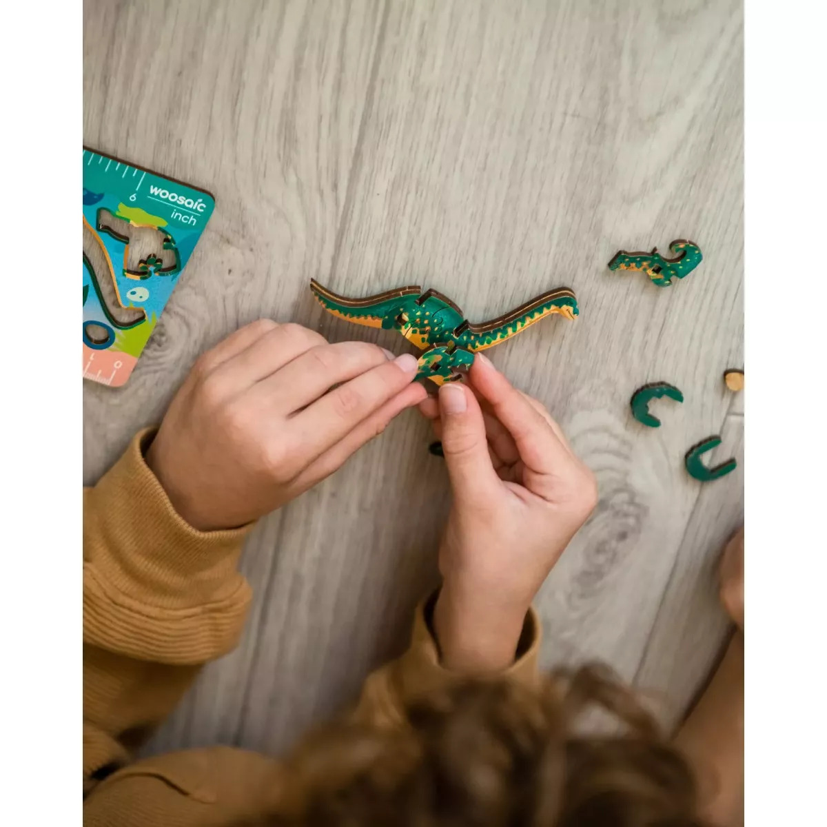 Деревянный пазл Диплодок