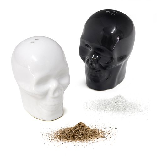 Набор для соли и перца керамический Skully