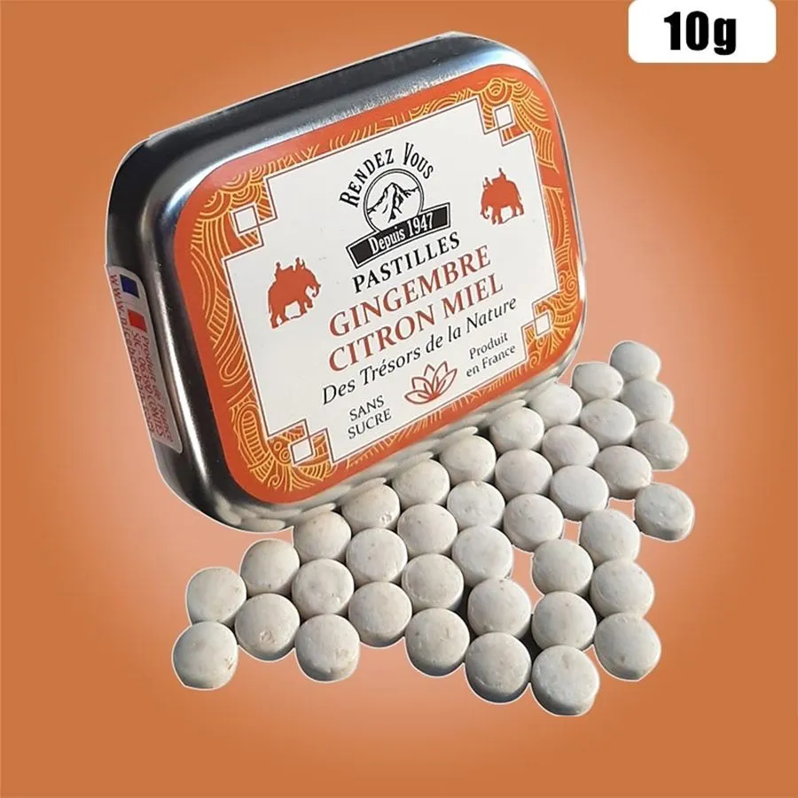 Леденцы Rendez Vous со вкусом имбиря, лимона, меда, 10 г.