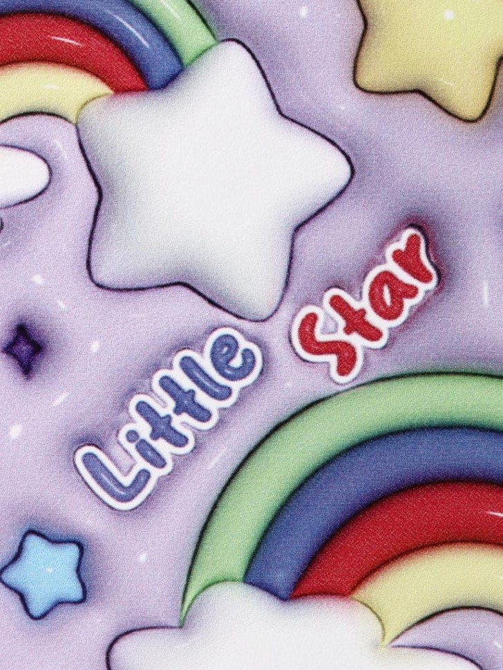 Зеркало Cartoon rainbow (purple)