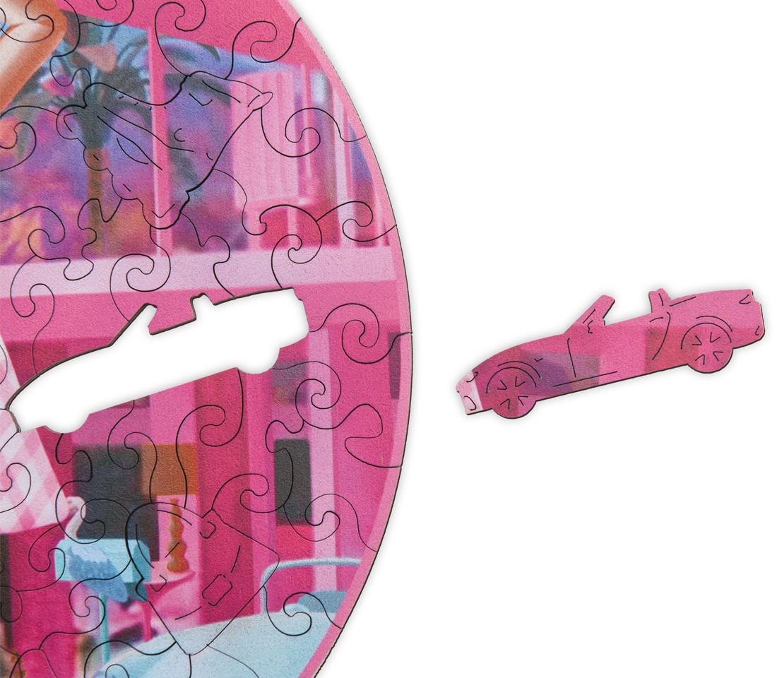 Деревянный пазл Барби