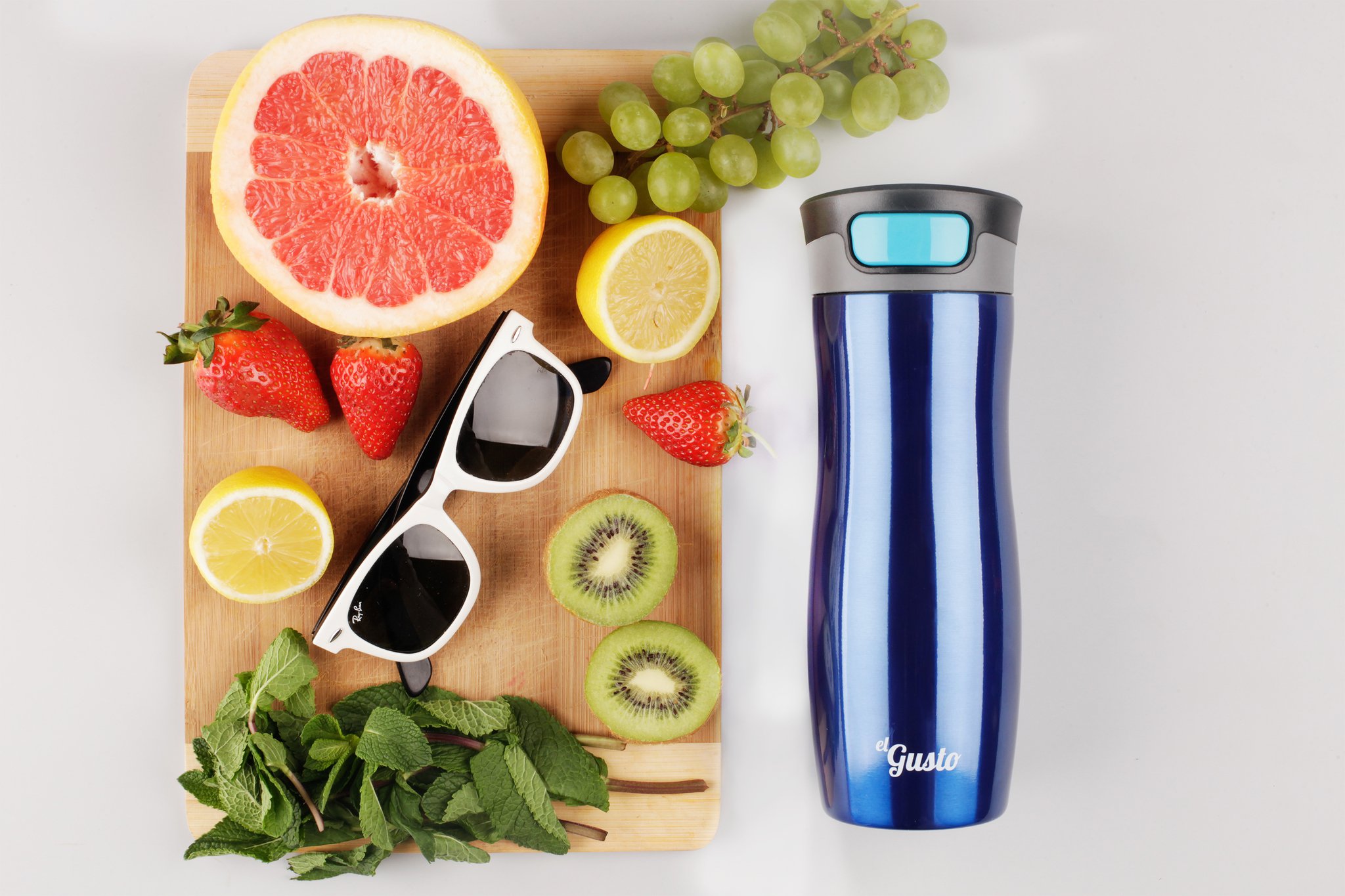 Термокружка Berry синяя