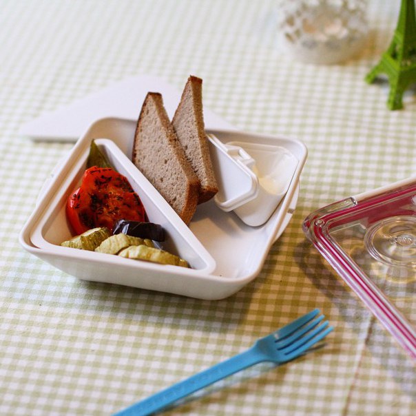 Ланч-бокс Полезный обед черный