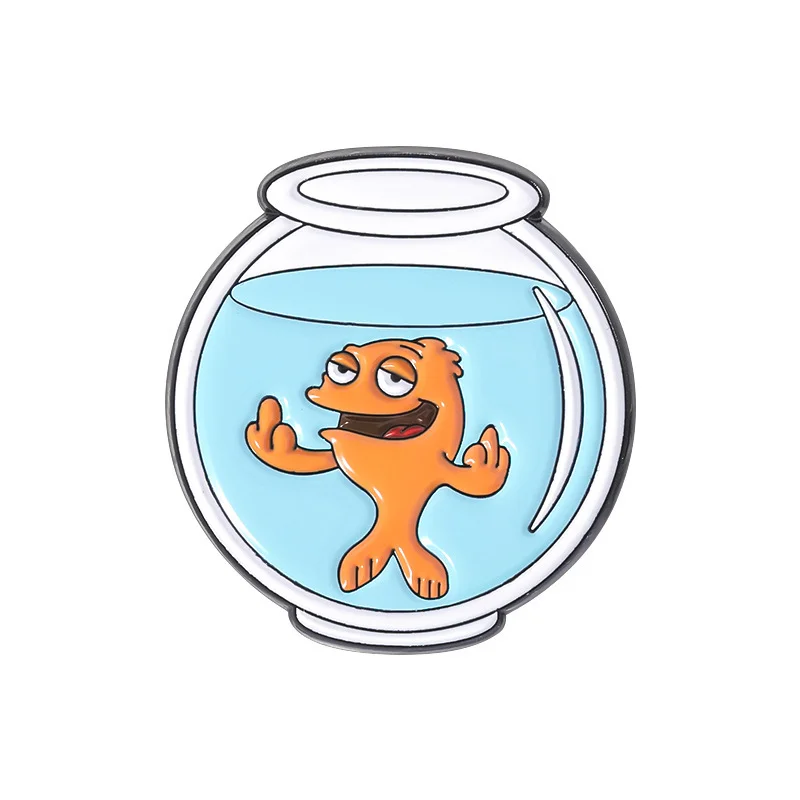 Пин металлический Pinchi Рыбка Клаус. В аквариуме