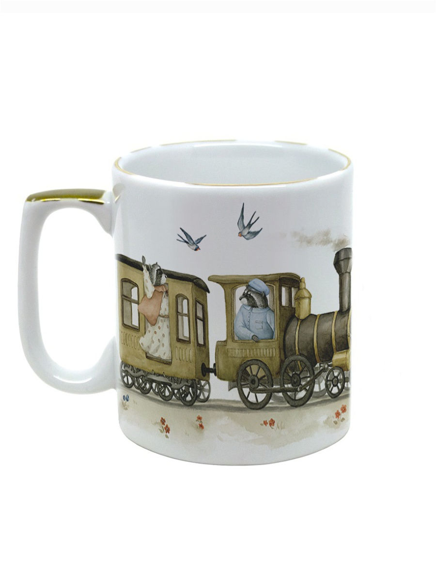 Кружка Паровоз/Человека делают. (И. А. Бунин) 350 мл