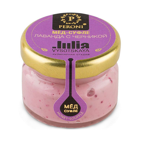 Мед-суфле Лаванда с черникой, 30 гр.