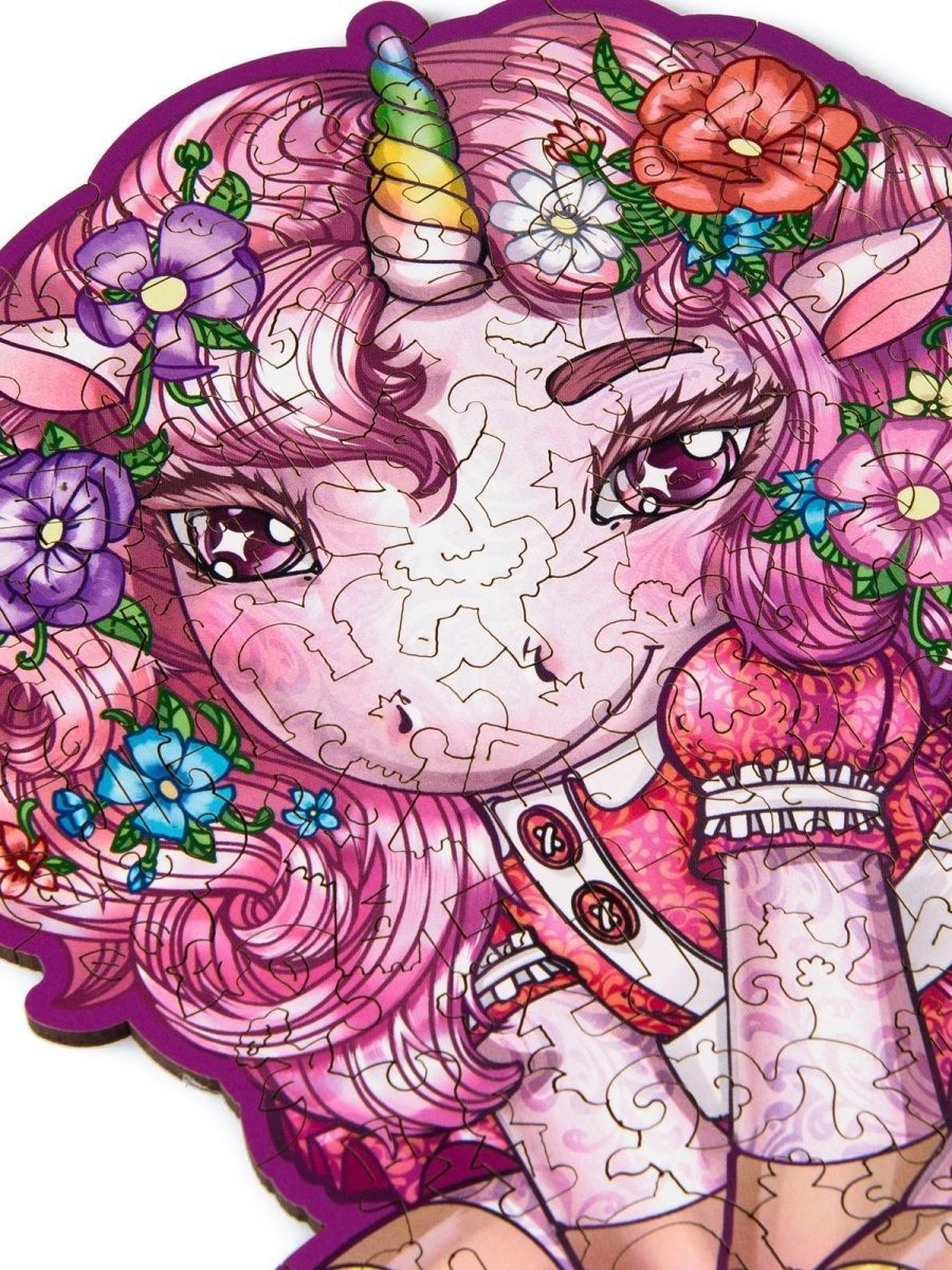 Деревянный пазл Единорог Т