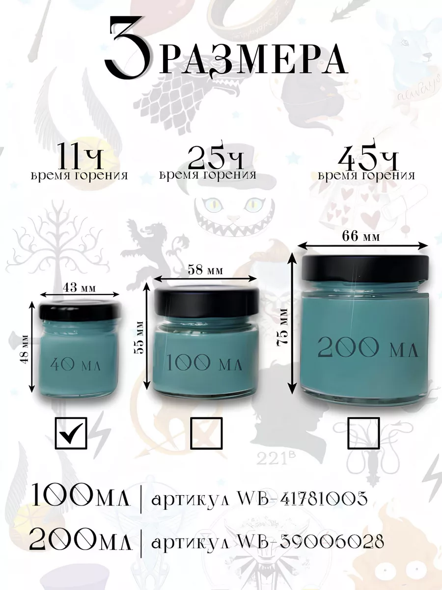 Ароматическая свеча Арагорн 200 мл.