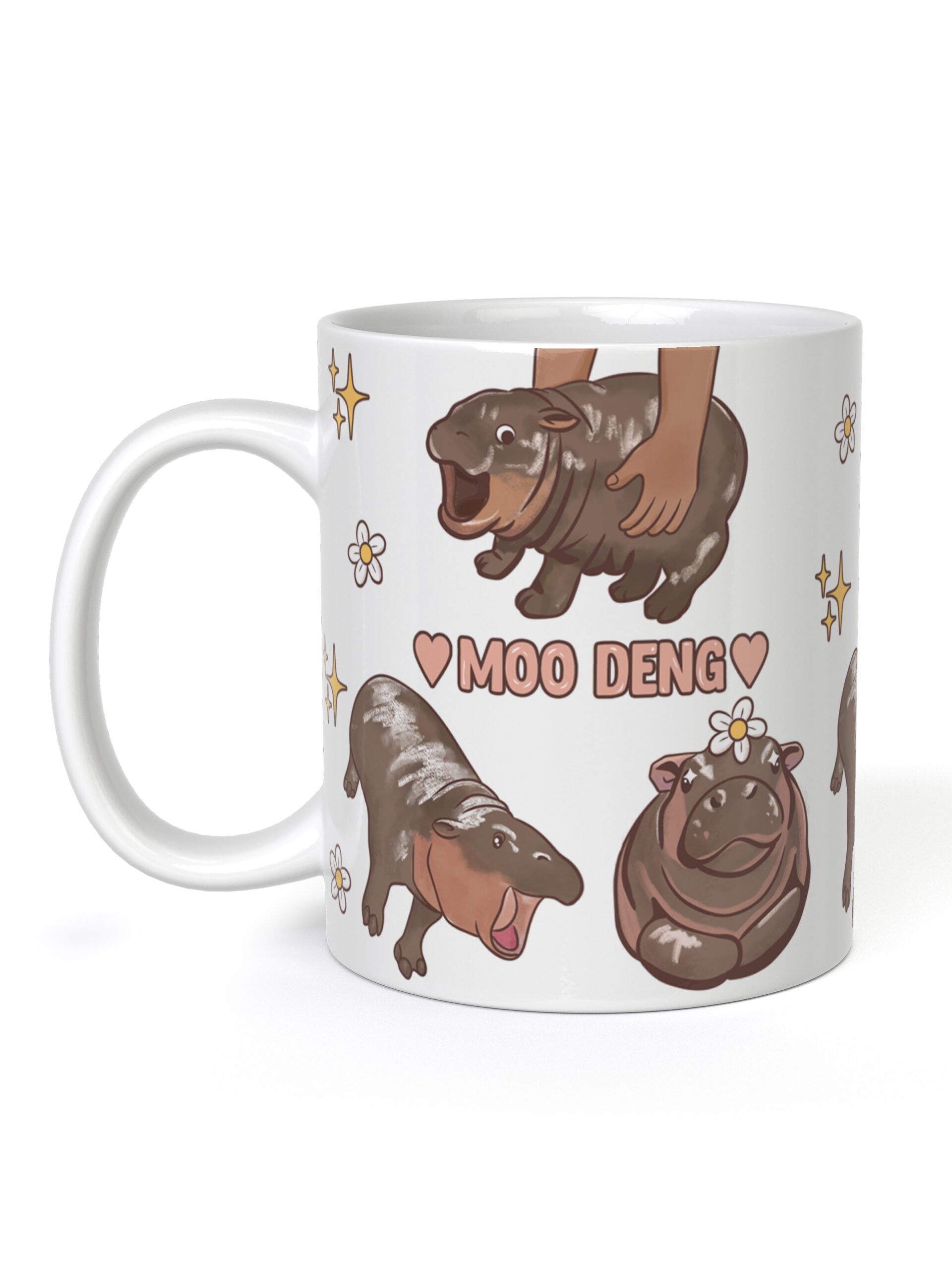 Кружка Бегемотик Moo Deng, 330 мл