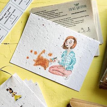 Растущая открытка Кошачьи радости