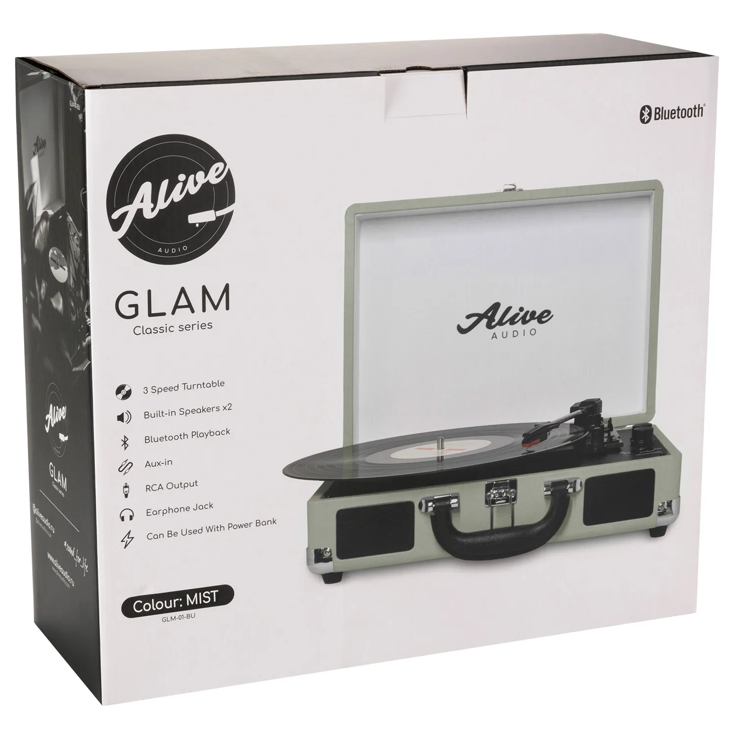Виниловый проигрыватель Alive Audio Glam Mist c Bluetooth
