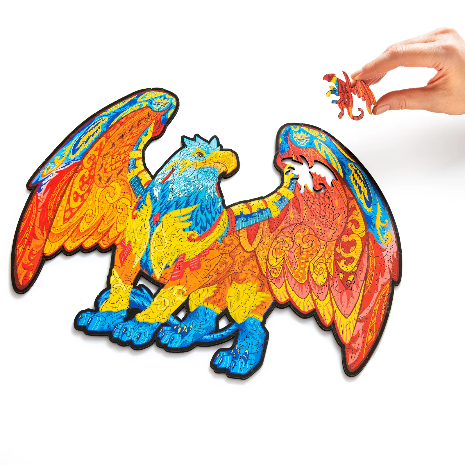 Деревянный пазл Грифон L