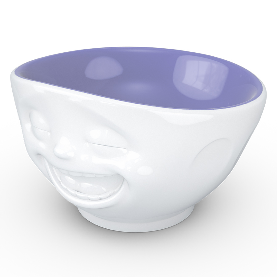 Чаша Tassen Laughing (белая-лавандовая) 500 мл