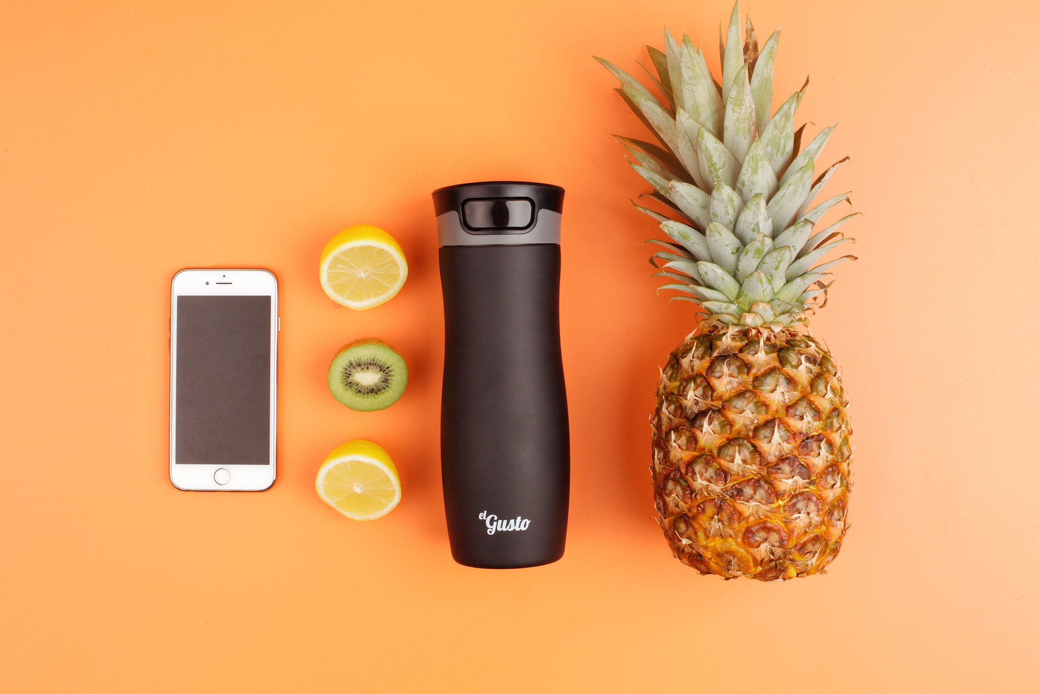 Термокружка Berry черная