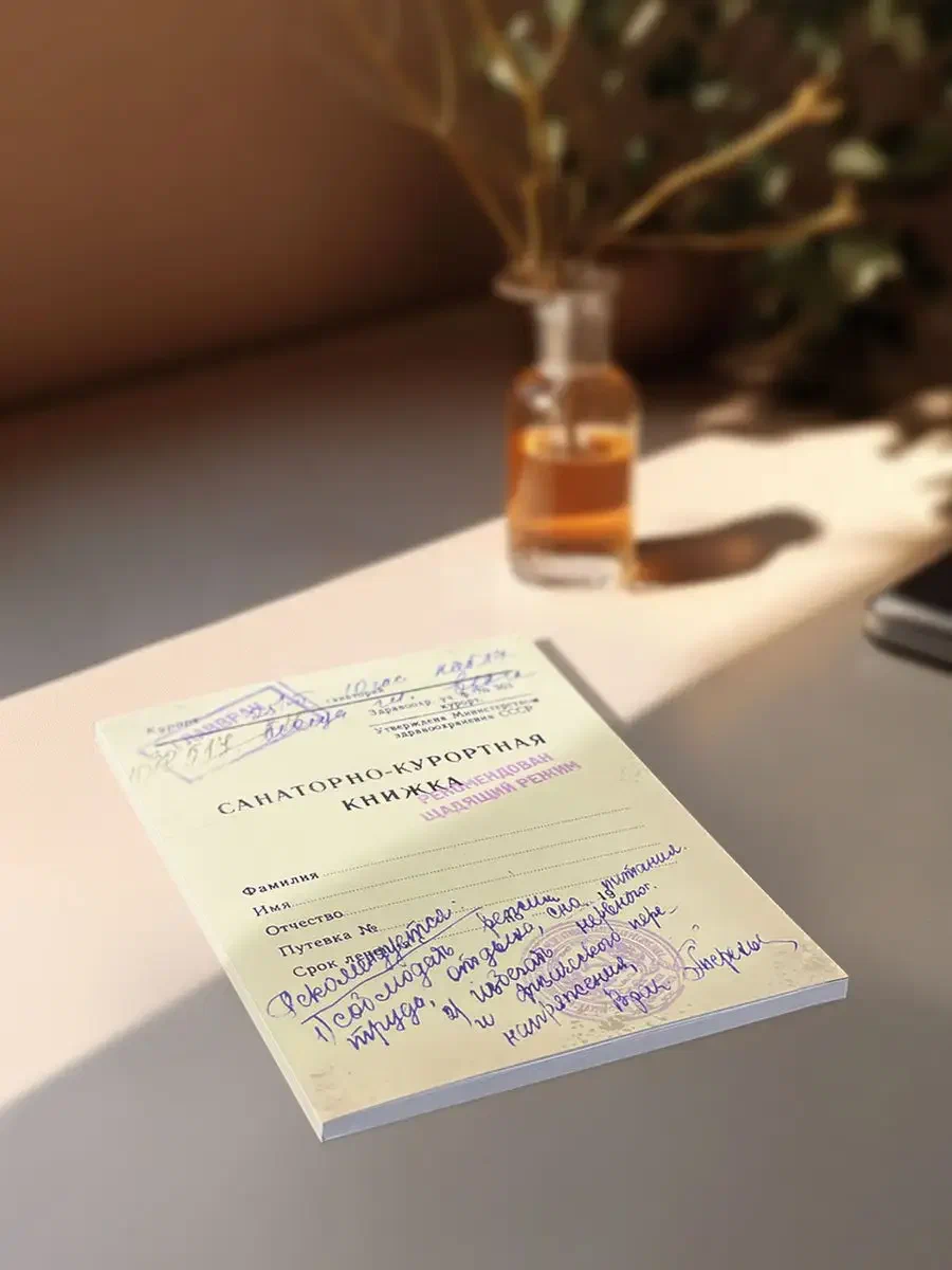 Блокнотик Санаторная книжка