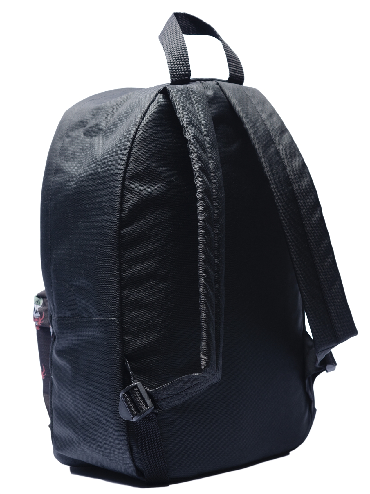 Рюкзак Oldy принт карман (черный, череп)